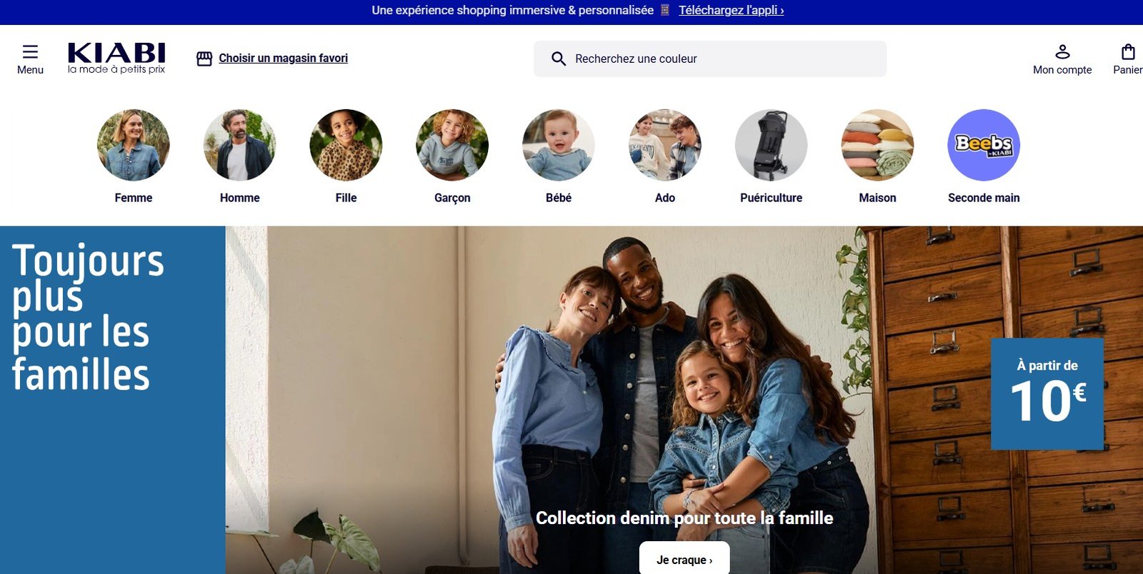 Kiabi liste des marques selon rezoactif.com